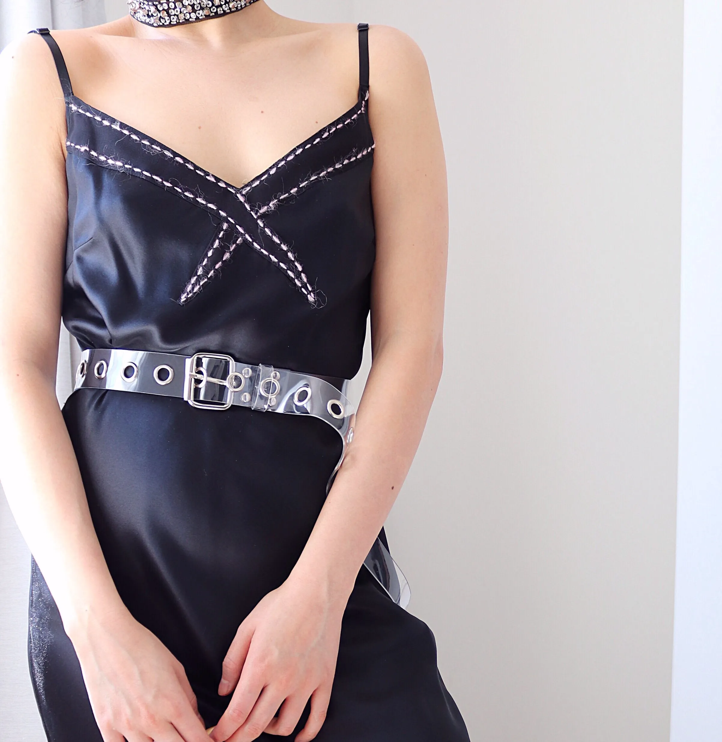 90s Y2K 2000s  CAMI STRAPS LONG MAXI PURE SILK SLIP DRESS