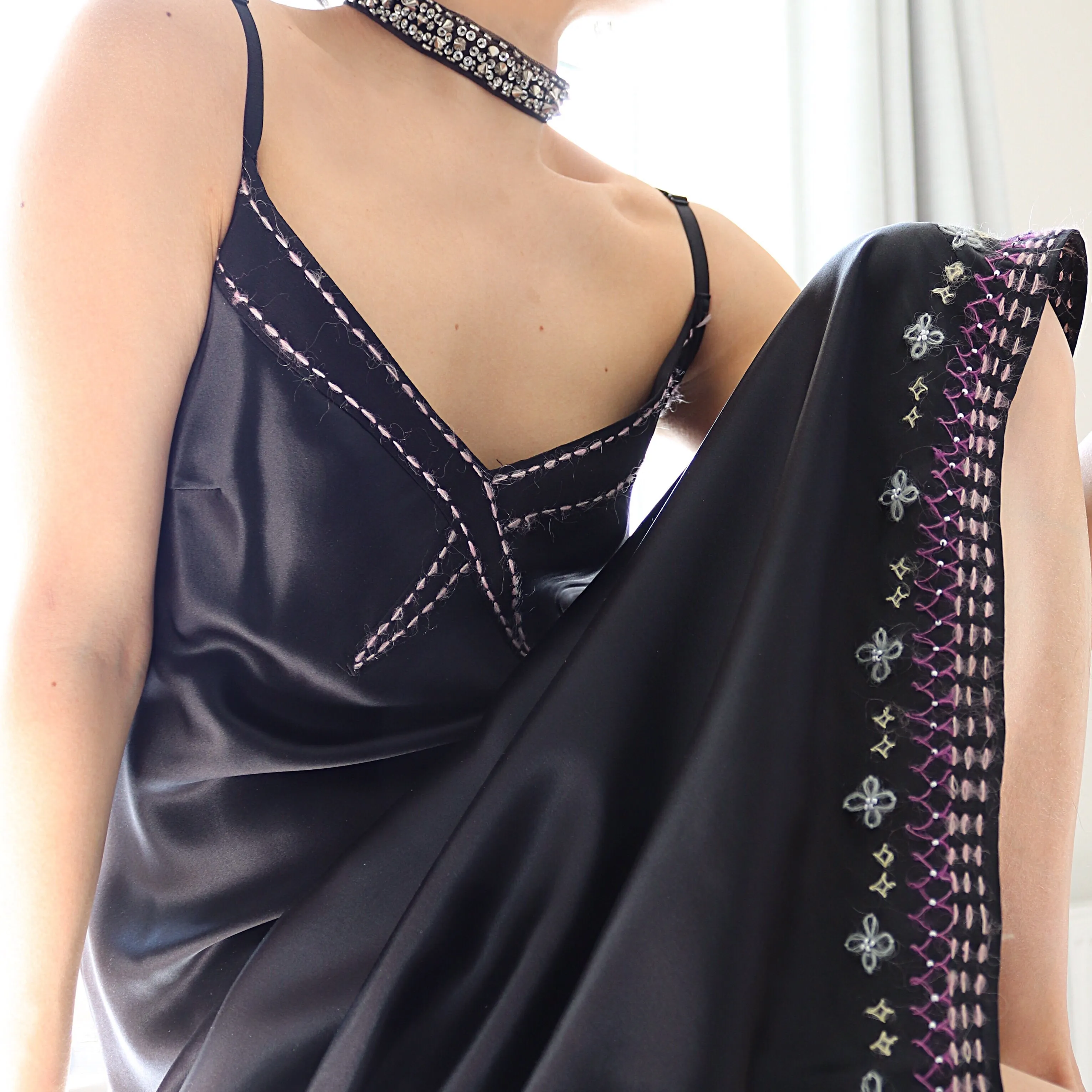 90s Y2K 2000s  CAMI STRAPS LONG MAXI PURE SILK SLIP DRESS