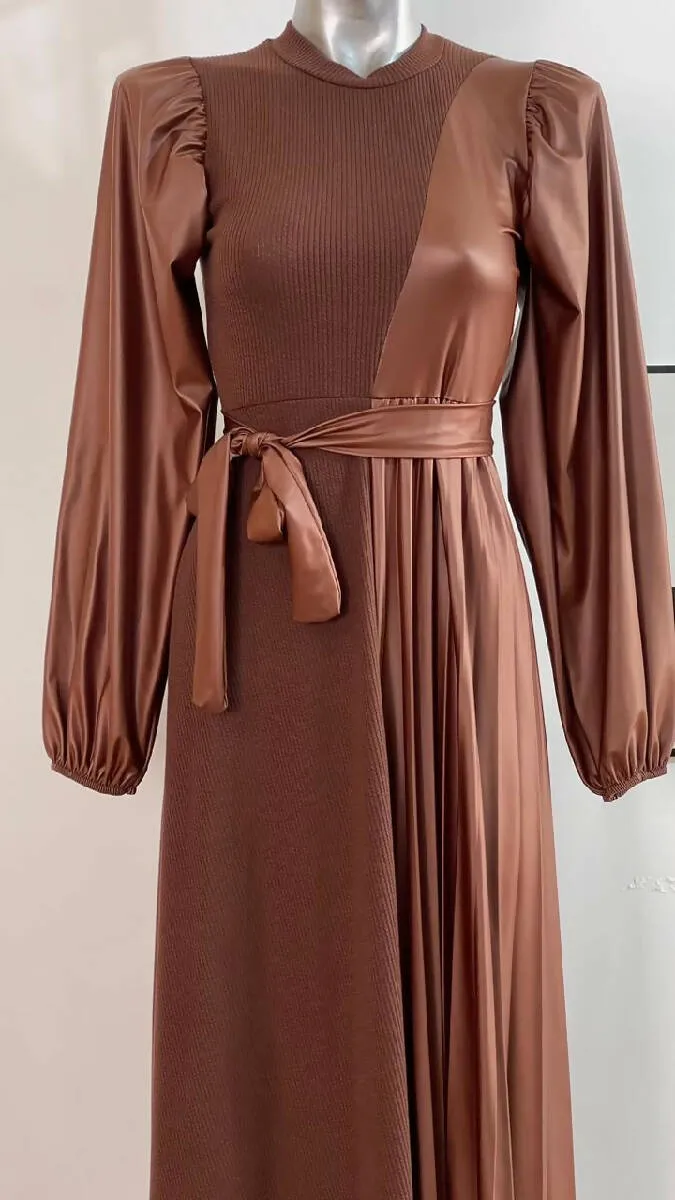 Bella Shop Women's winter Leather Dress 615g