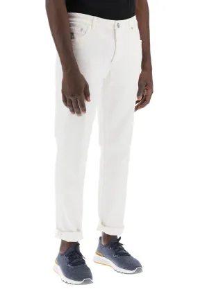 Brunello cucinelli traditional fit five-pocket jeans.