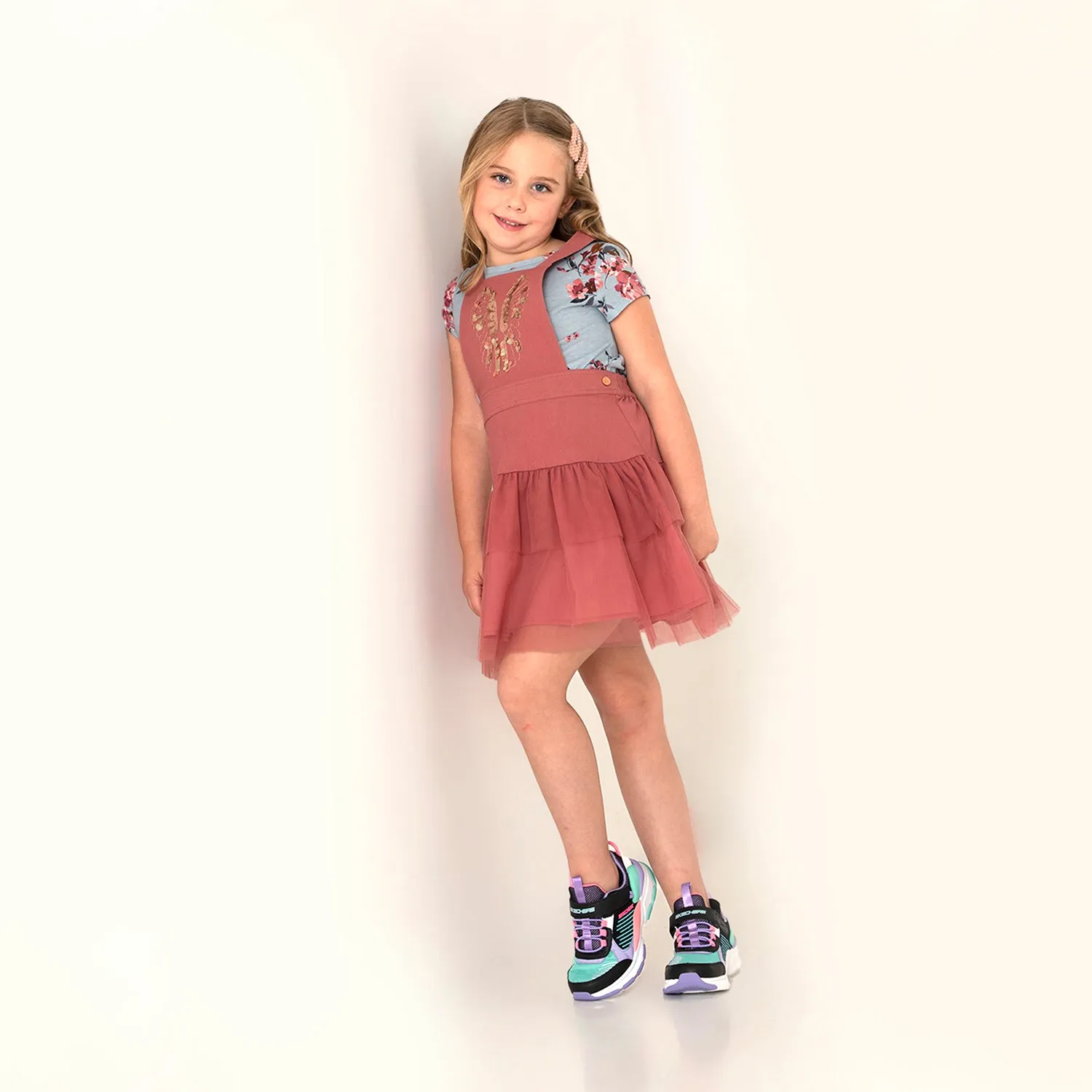 Butterfly Dungaree Dress