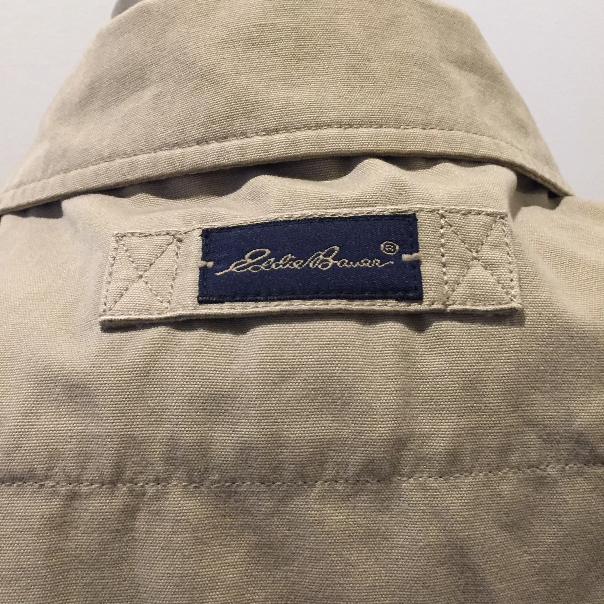 Eddie Bauer Beige Cotton Chore Jacket