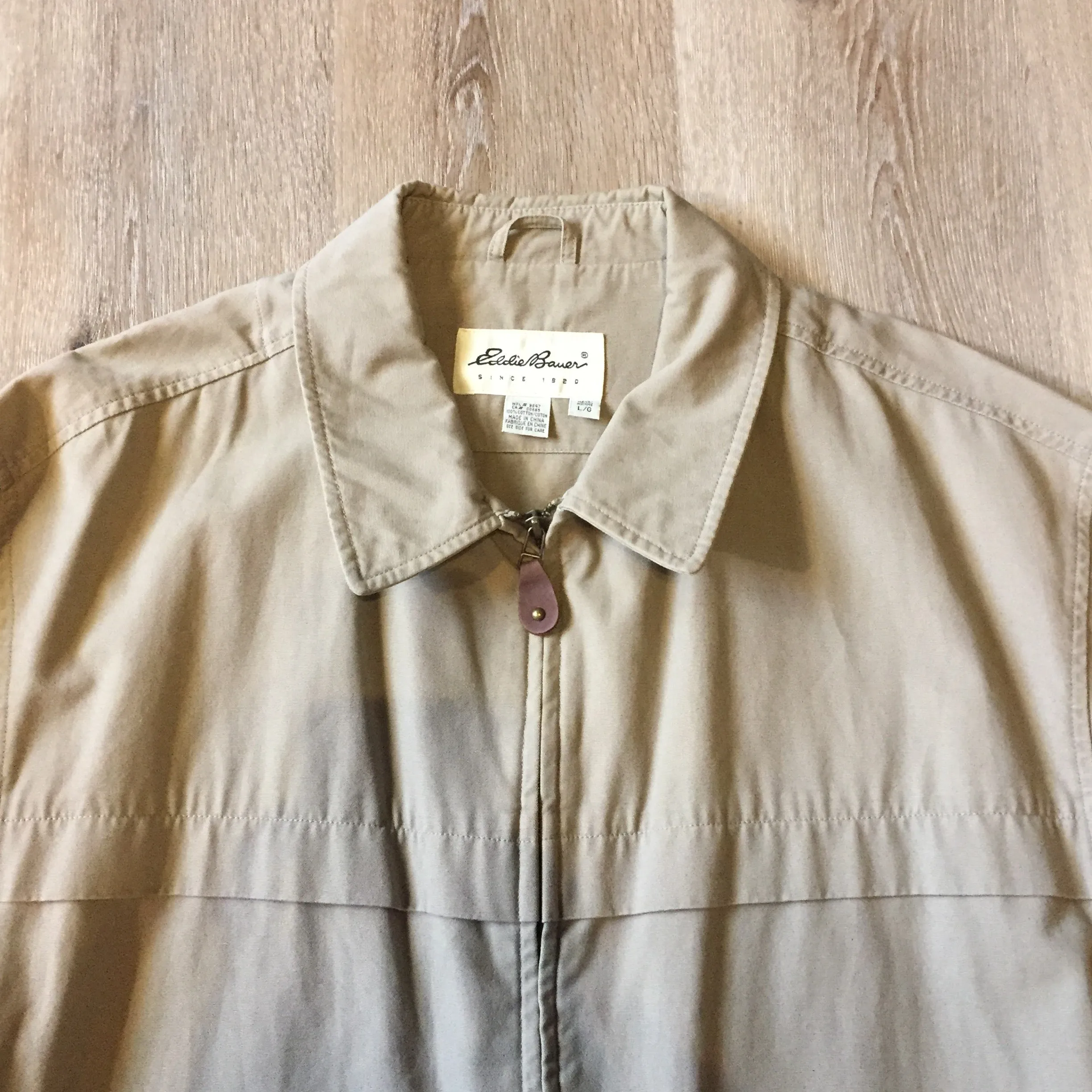 Eddie Bauer Beige Cotton Chore Jacket