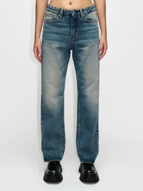HOPE Easy Jeans Mid Blue Dirty