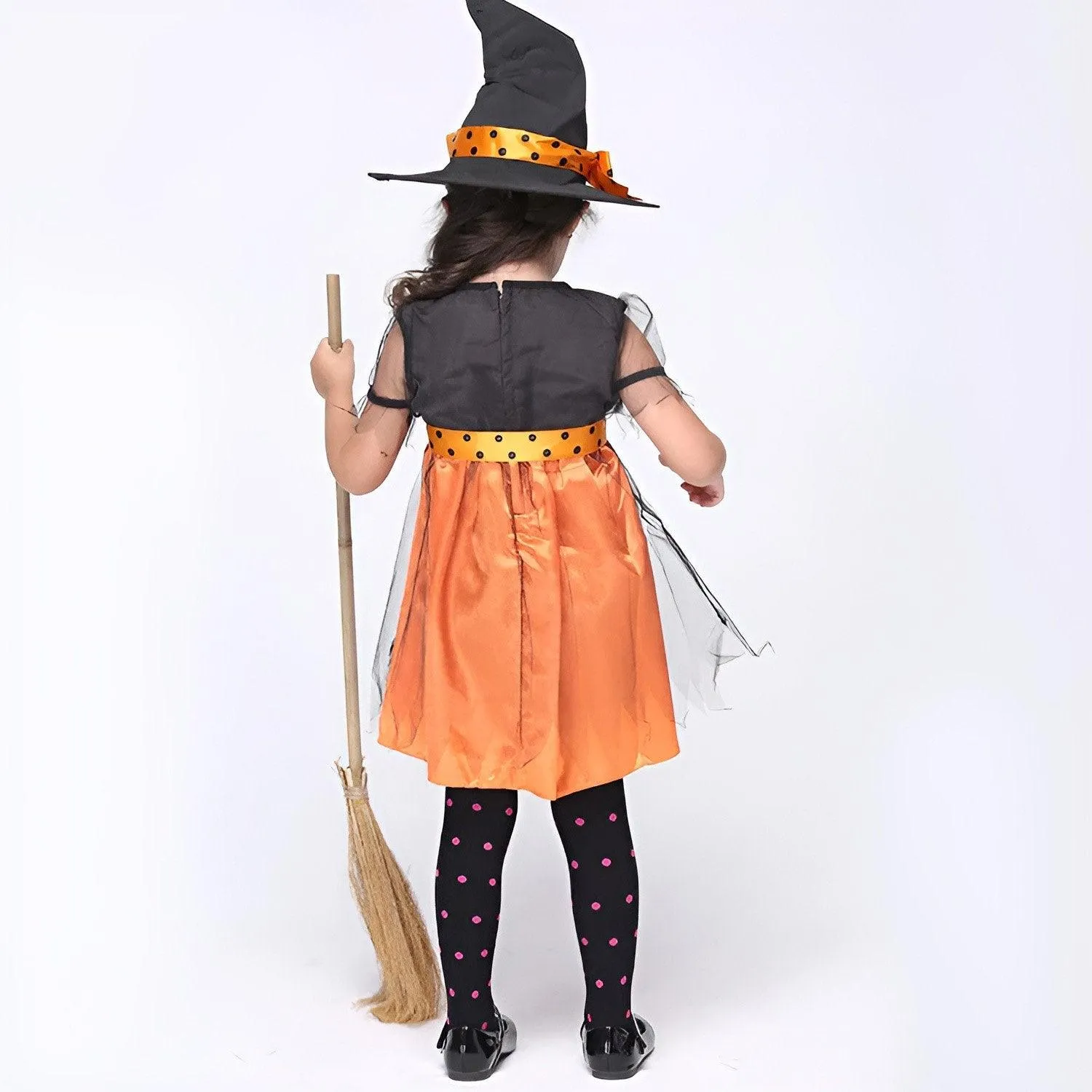 Kids' Halloween Witch Costume With Hat