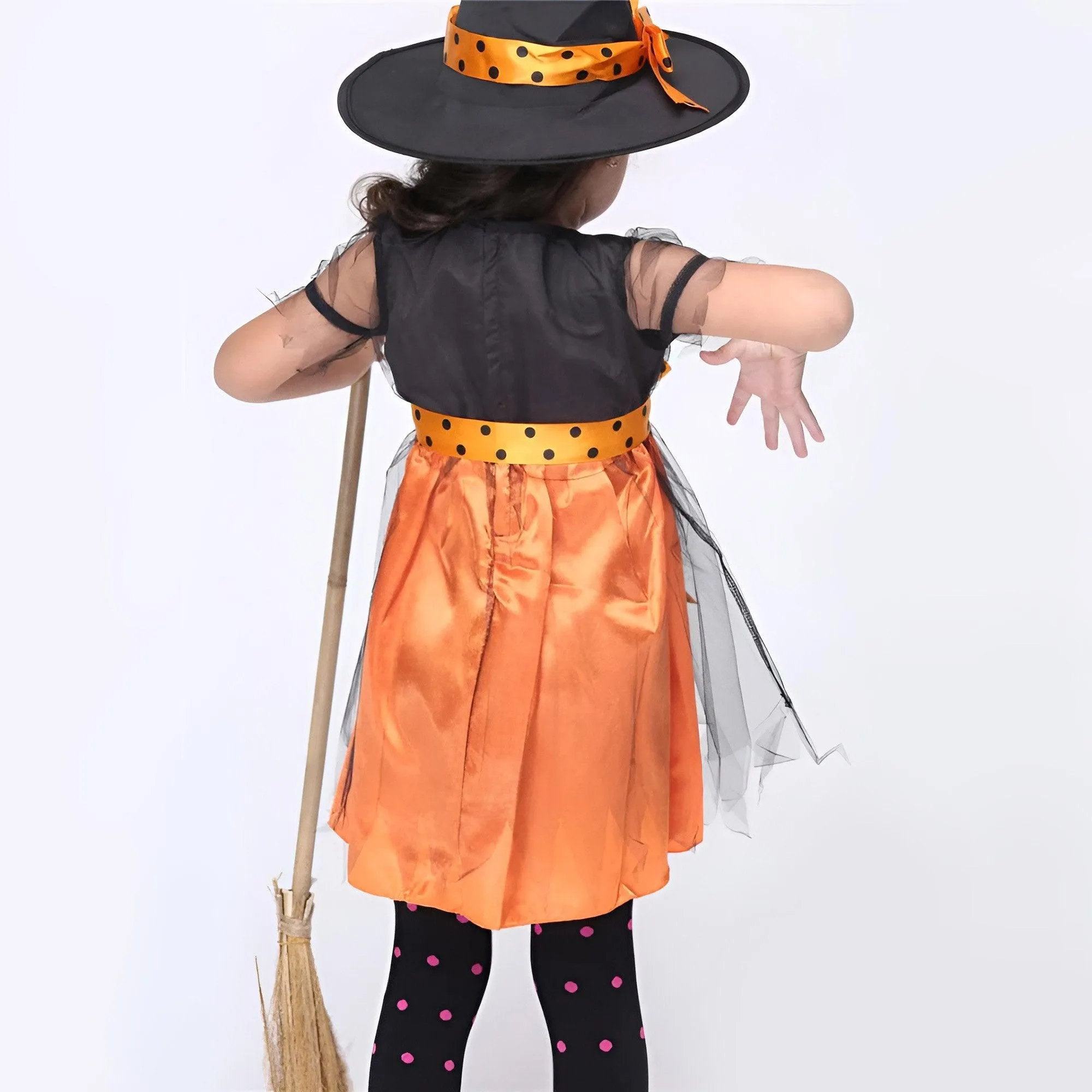Kids' Halloween Witch Costume With Hat