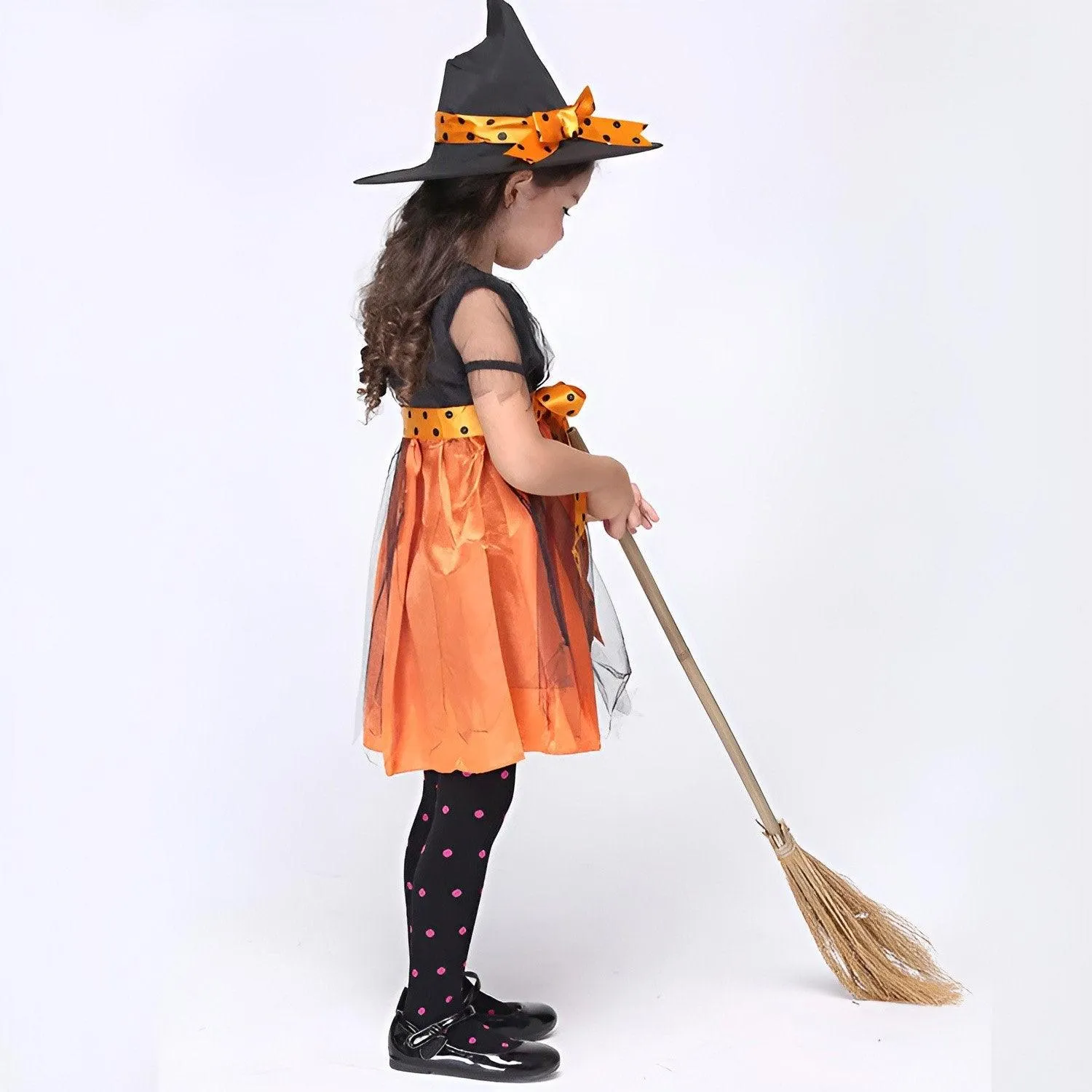 Kids' Halloween Witch Costume With Hat