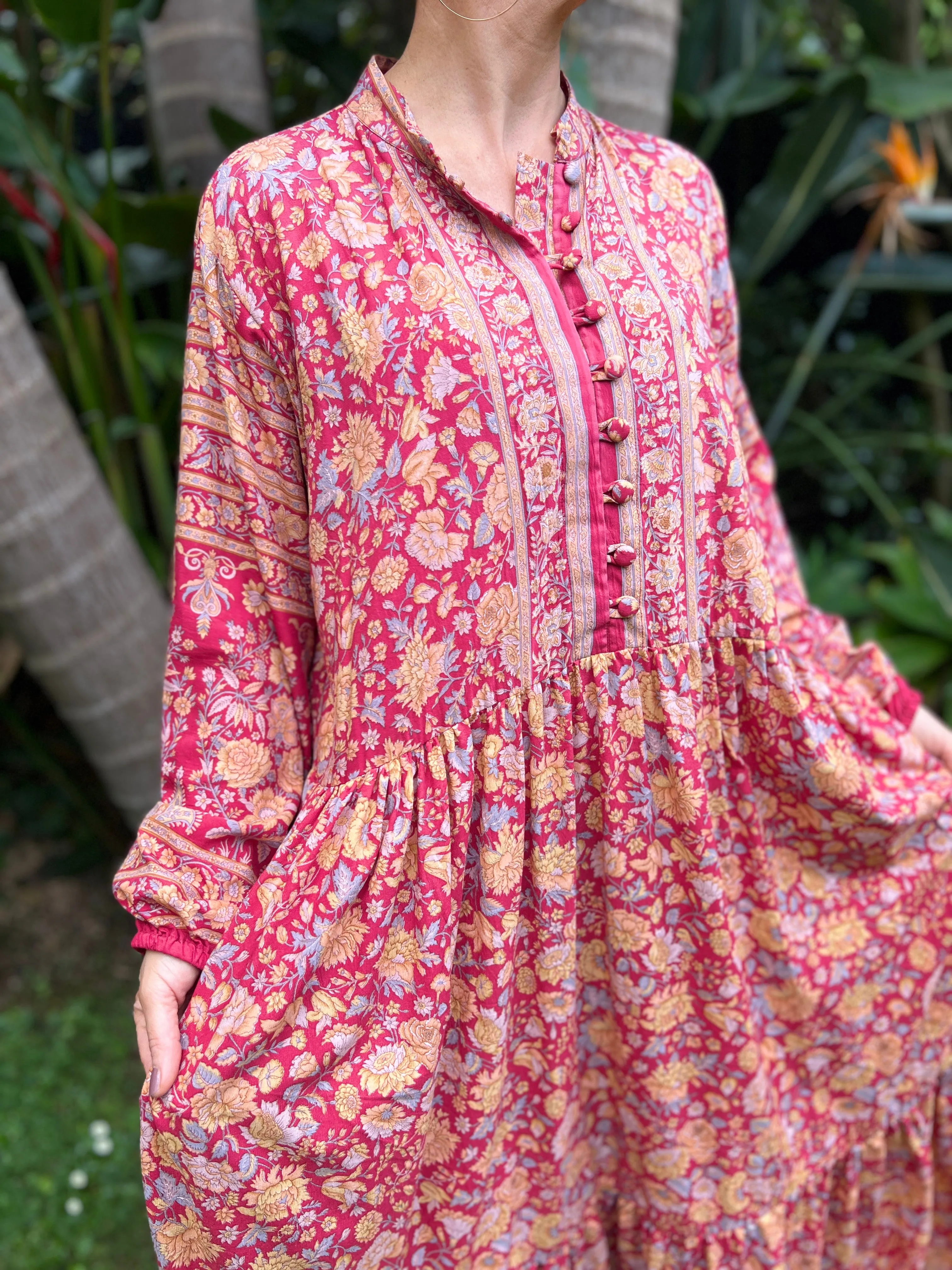 Moonlight Dress - Raspberry Sunset (L)