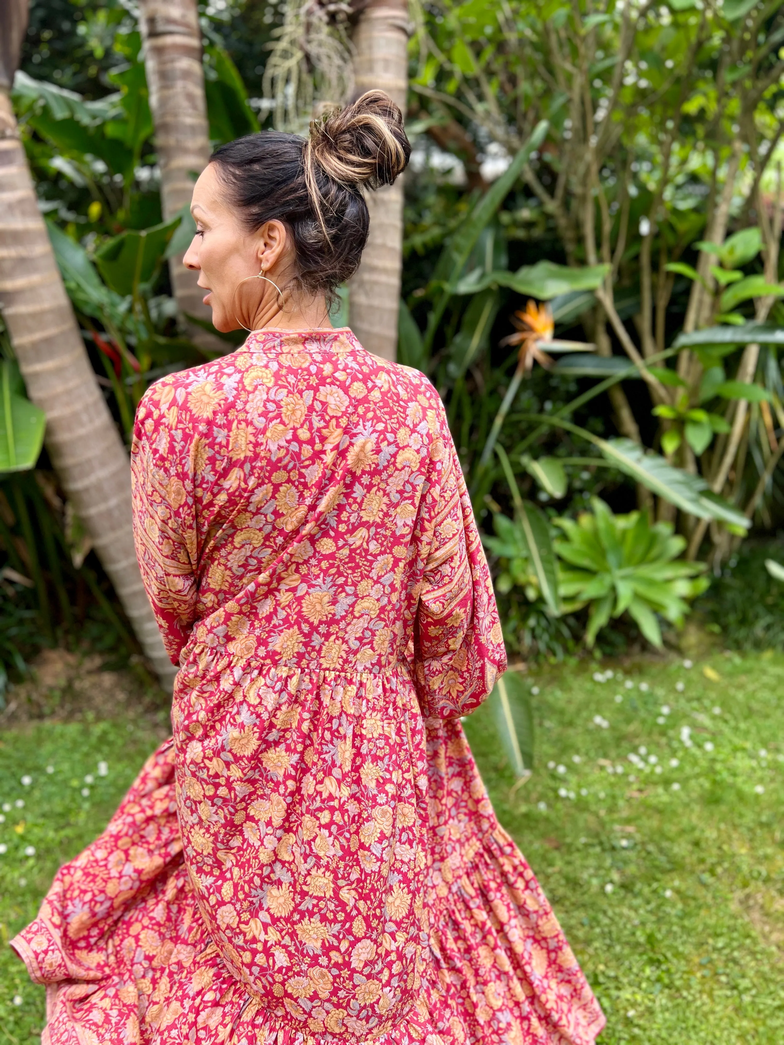 Moonlight Dress - Raspberry Sunset (L)