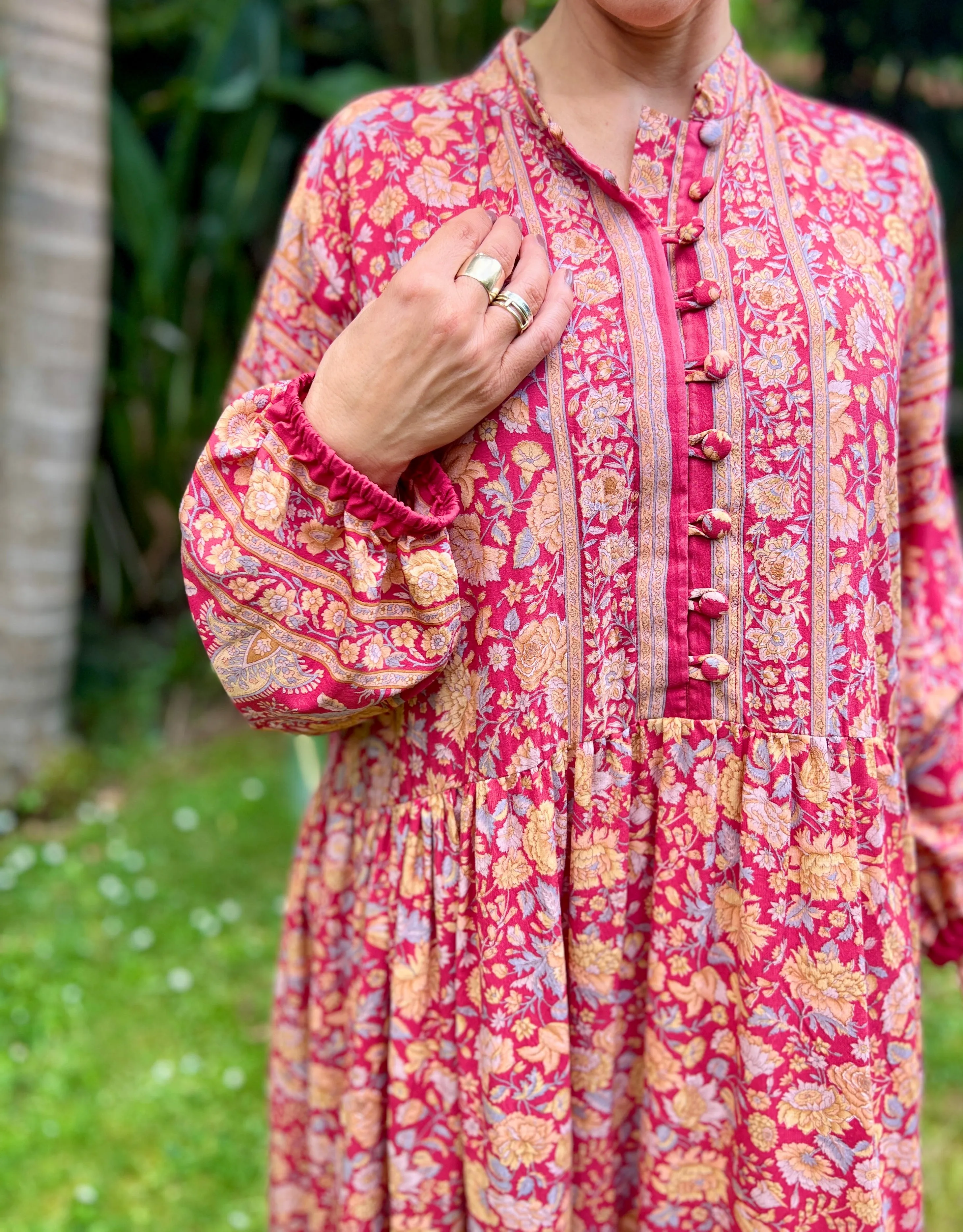 Moonlight Dress - Raspberry Sunset (L)