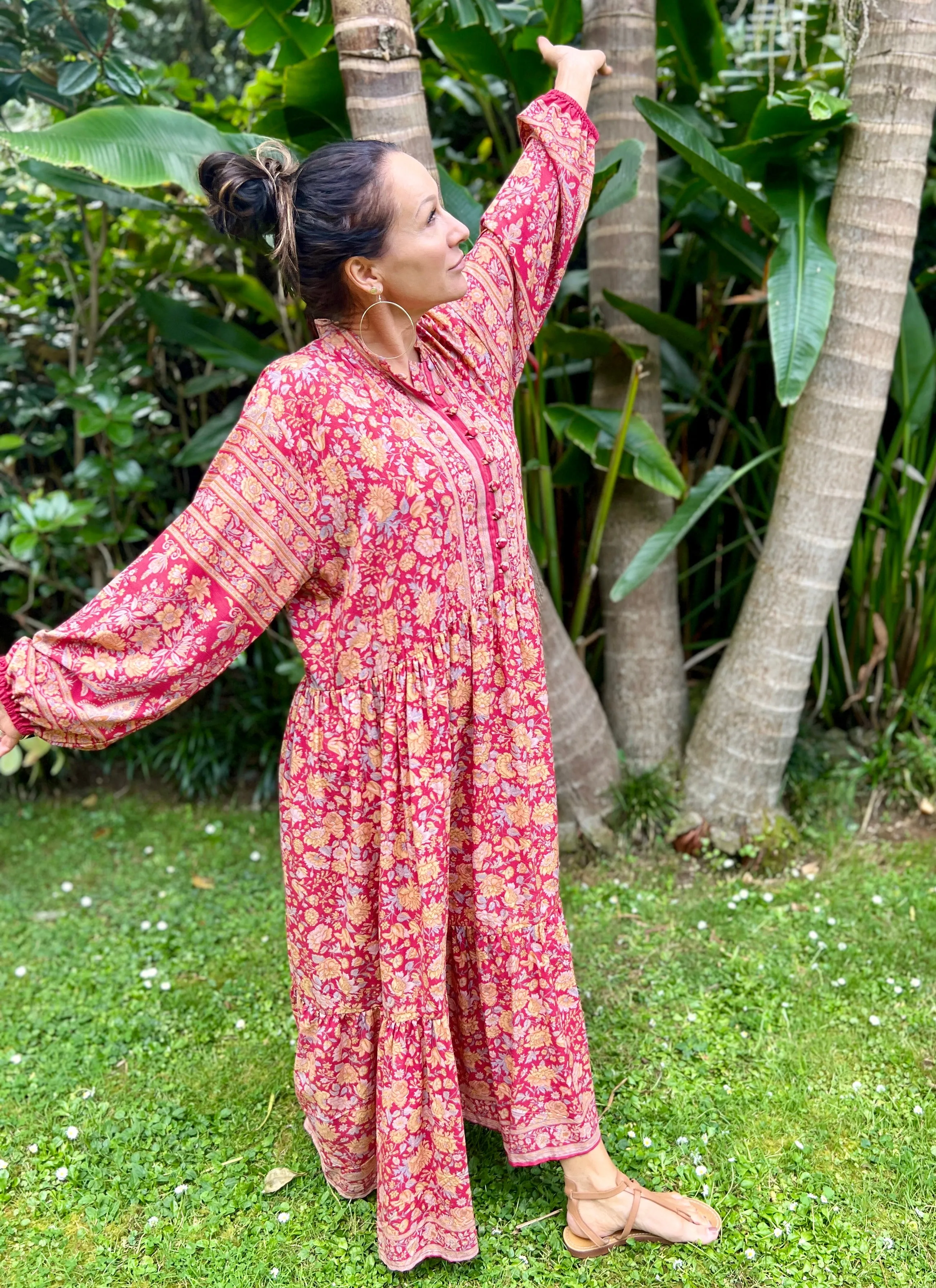 Moonlight Dress - Raspberry Sunset (L)