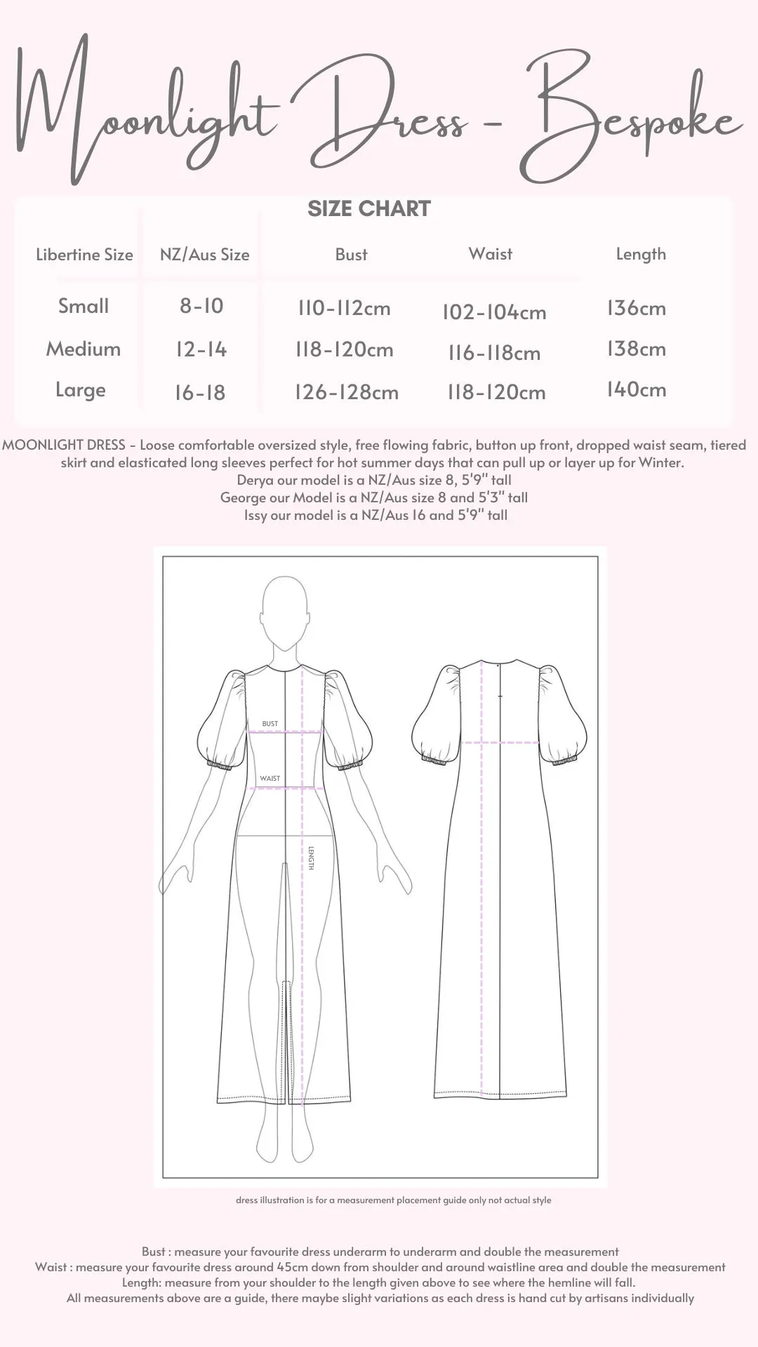 Moonlight Dress - Raspberry Sunset (L)