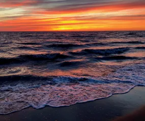 Ocean Sunset in Cape May - Matted 11x14" Art Print