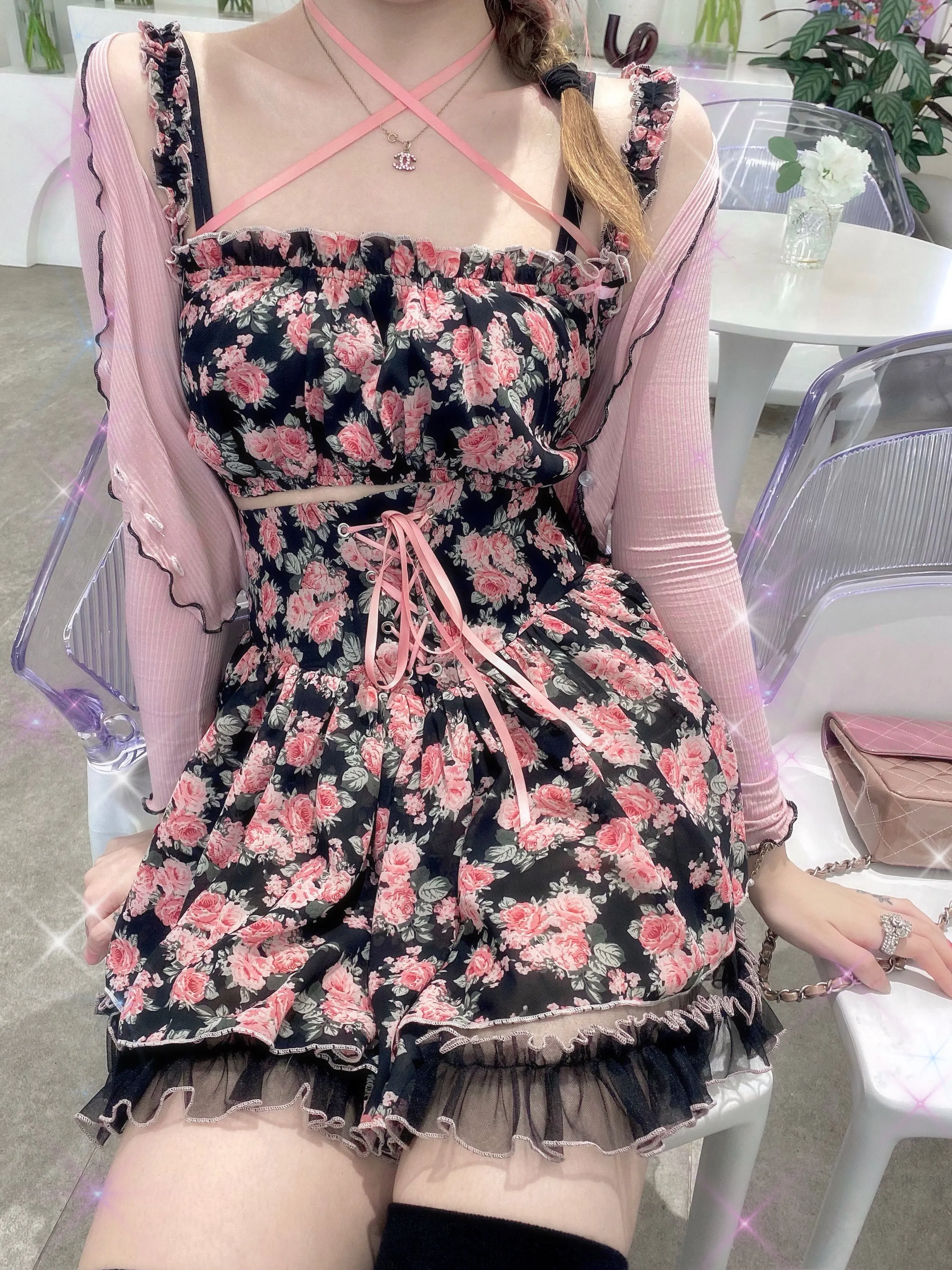 [Premium Selected] Rozen Maiden Floral Set Mini Dress (designer Arilf)