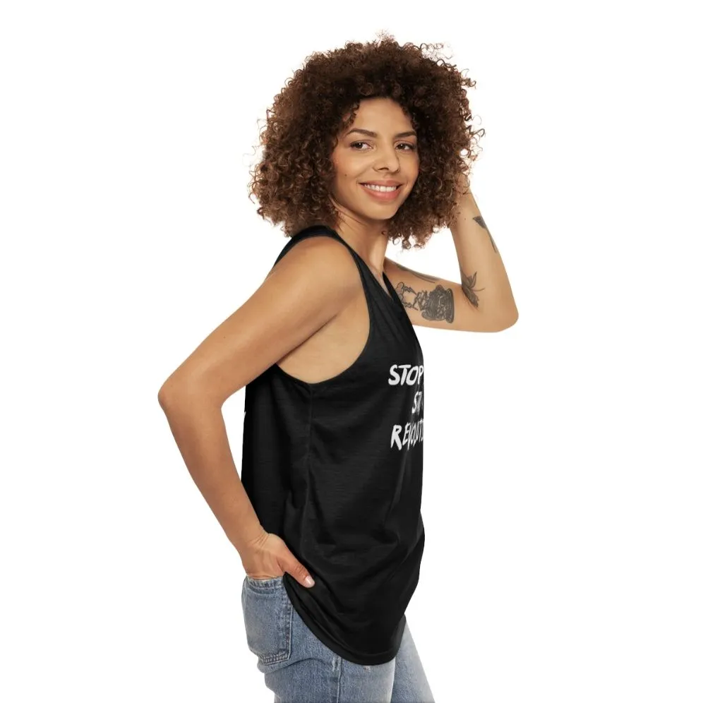 "Unisex Revolution Anarchy Tank Top - Punk Goth Style"