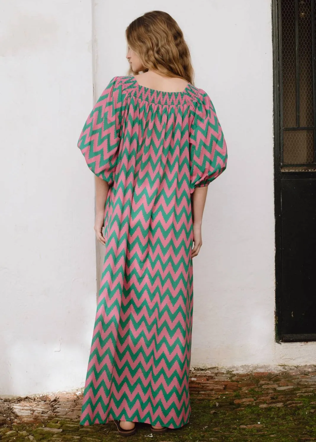 Simona Dress Zig Zag