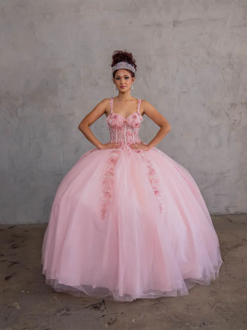 Sleeveless Cape Sleeve Ball Gown by Calla SCL30006