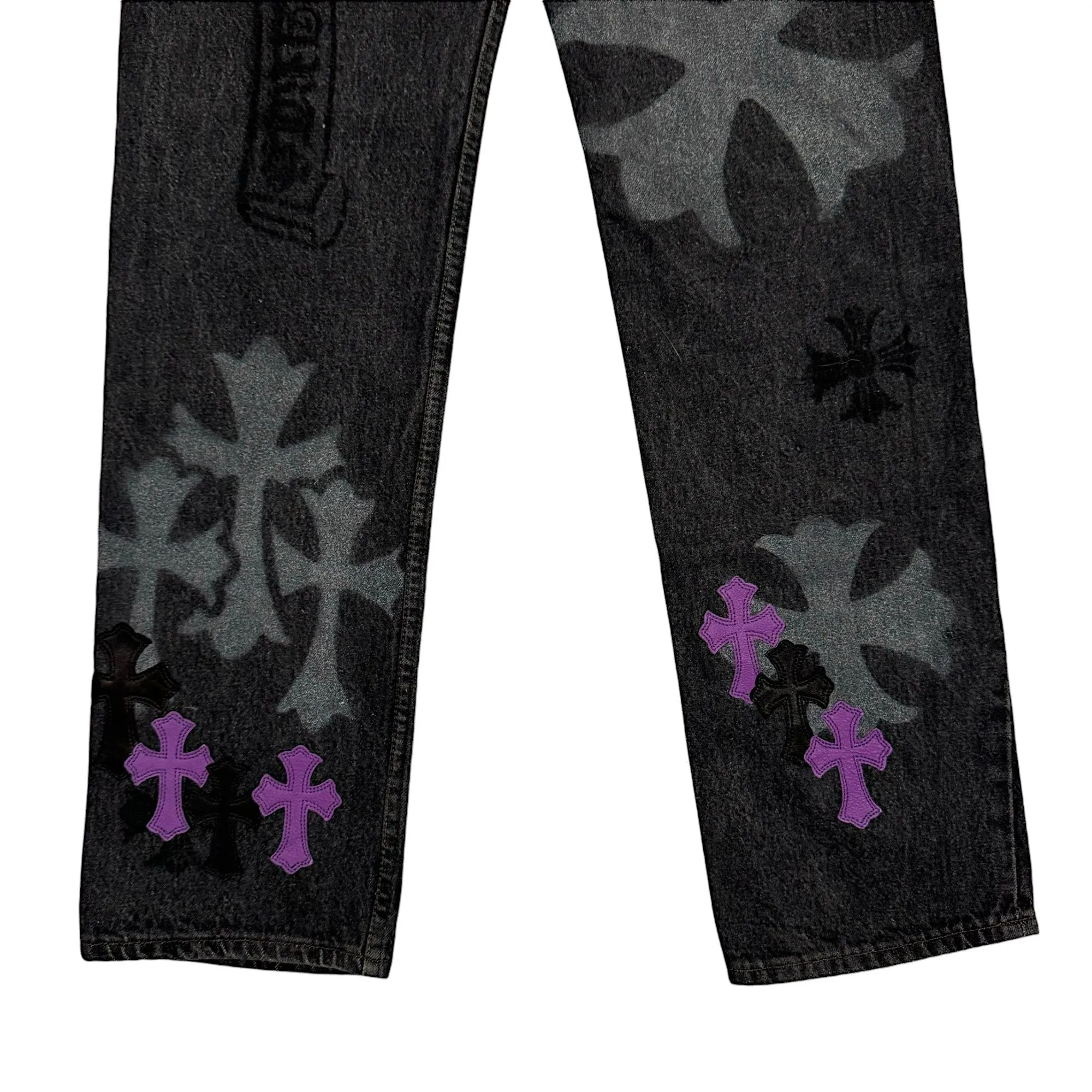 Stencil Cross Patch Levi's Jeans