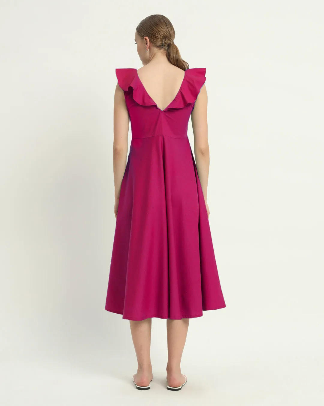 The Albany Berry Cotton Dress