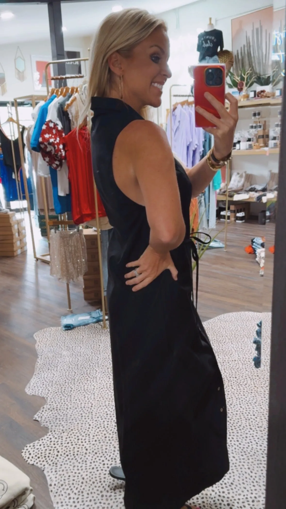 The Collared Shirt Dress in Black