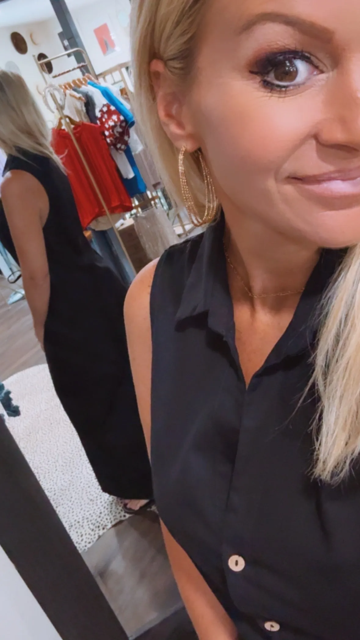 The Collared Shirt Dress in Black