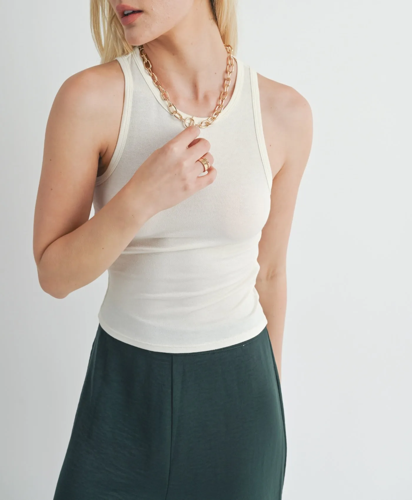 Timeless Knit Tank | Ivory