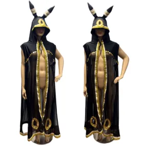 Umbreon Inspired Ear Cape Robe Cosplay Dance Costume Rave Halloween