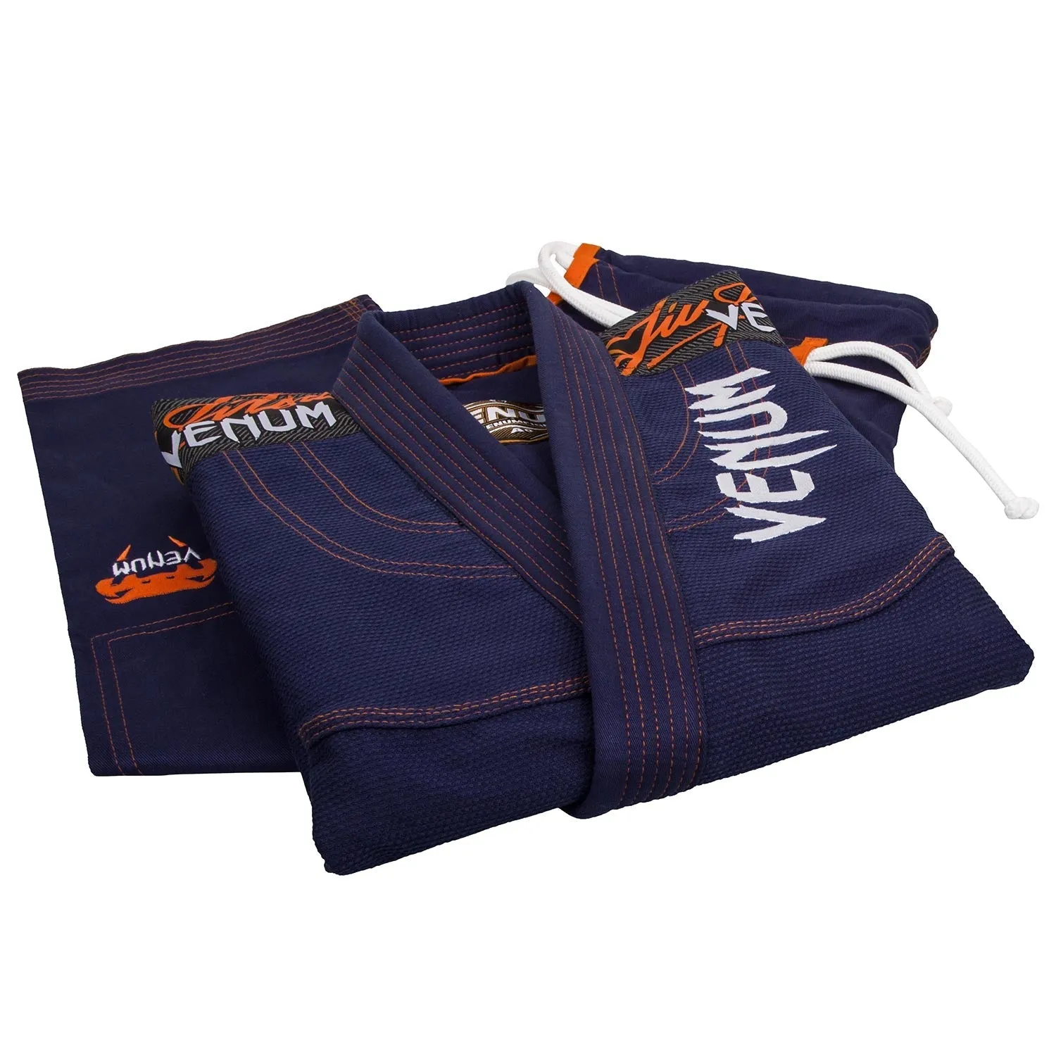 Venum Challenger 3.0 BJJ GI - Navy Blue/Orange